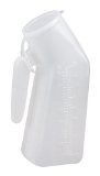 Male Urinal w/Cover Disposable Translucent