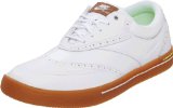 Nike Golf Men's Nike Lunar Swingtip Leather Golf Shoe,White/Gum Medium Brown/Volt,12 M US