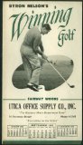 Byron Nelson's Winning Golf Fairway Woods folder Utica Office Supply NY 9 1951