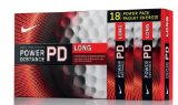 Power Distance Long Golf Balls 18-Pack