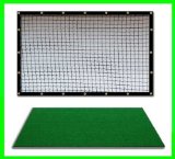 Golf Mat Golf Net Combo 9' x 10' High Velocity Impact Panel and a 3' x 4' Residential Golf Mat, Free Ball Tray/Balls/Tees/60 Min. Full Swing Training DVD/Impact Decals and Correction Guide With Every Order. Everything You Need In One Package by Dura-Pro Golf Mats and Nets. As Seen On the Golf Channel. Dura-Pro Golf Hitting Mats and Nets, Use Real Golf Balls. 8 Year UV Warranty. Dura-Pro Golf Mats Make All Other Golf Mats Obsolete. Family Owned and Operated Since 1997.