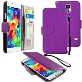 myLife (TM) Alexandrite Purple - Classic Design - Koskin Faux Leather (Card, Cash and ID Holder + Magnetic Detachable Closing + Hand Strap) Slim Wallet for NEW Galaxy S5 (5G) Smartphone by Samsung (External Rugged Synthetic Leather With Magnetic Clip + Internal Secure Snap In Hard Rubberized Bumper Holder + Lifetime Warranty + Sealed Inside myLife Authorized Packaging) 